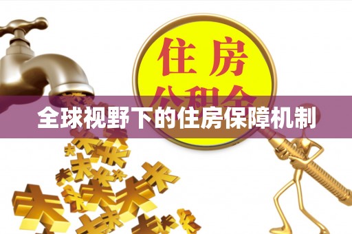 东安全球视野下的住房保障机制