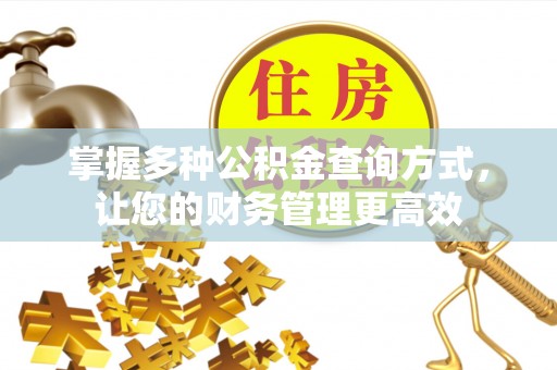 东安掌握多种公积金查询方式，让您的财务管理更高效