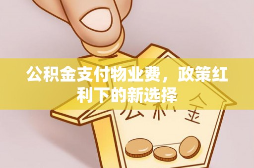 东安公积金支付物业费，政策红利下的新选择