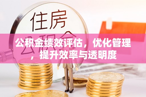 东安公积金绩效评估，优化管理，提升效率与透明度