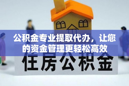 东安公积金专业提取代办，让您的资金管理更轻松高效