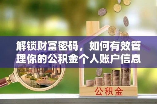 东安解锁财富密码，如何有效管理你的公积金个人账户信息